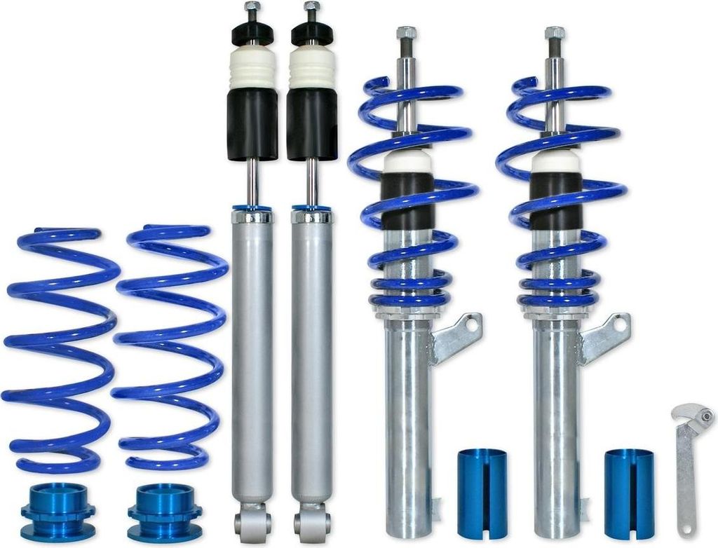 BlueLine Gewindefahrwerk passend für Audi A3 8P Baujahr 2003 - 2012 passend für Audi A3 (8P) 1.4TFSi, 1.6, 1.8TFSi, 2.0, 2.0T / DSG und 1.9TDi, a...