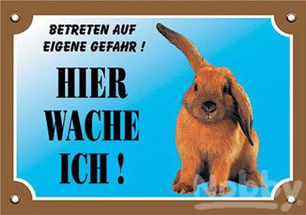 Nobby Warntafel Kaninchen, Rechteck, Mehrfarbig, Kunststoff, 1 Stück(e), 205 mm, 140 mm