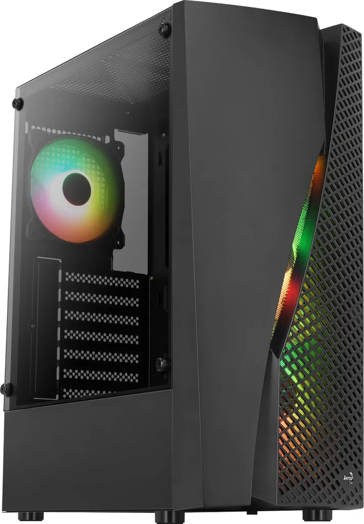 Boîtier Gamer Aerocool Wave Noir pour Configuration PC Haute Performance