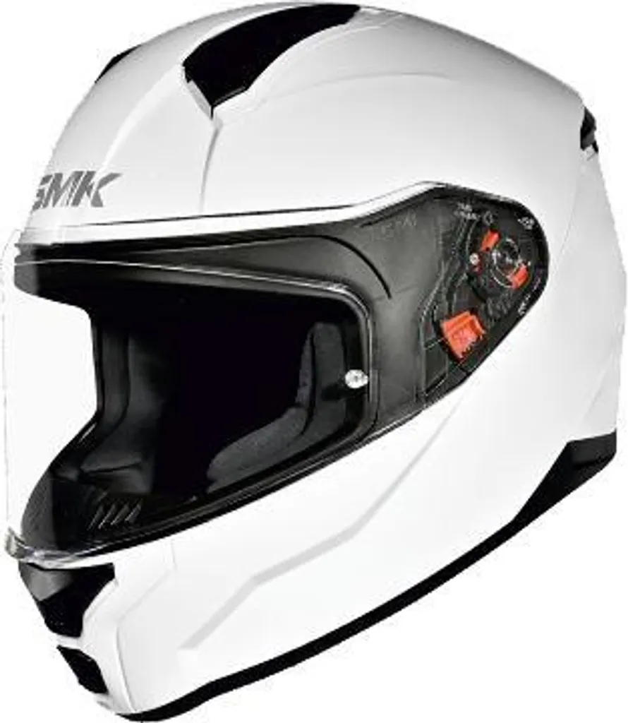 Casque intégral SMK BIONIC blanc taille M contre le bruit et la buée