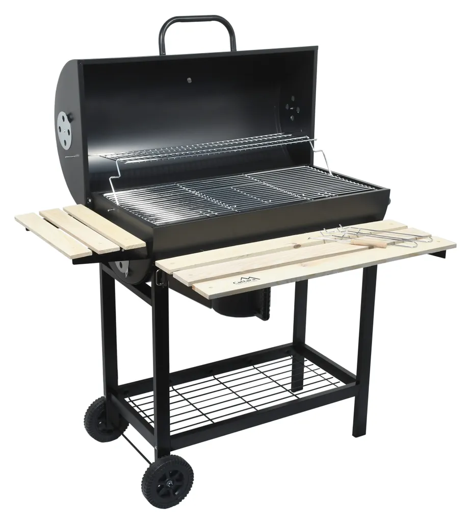 Gril à charbon BARREL Cattara 13044 avec ventilation et large surface
