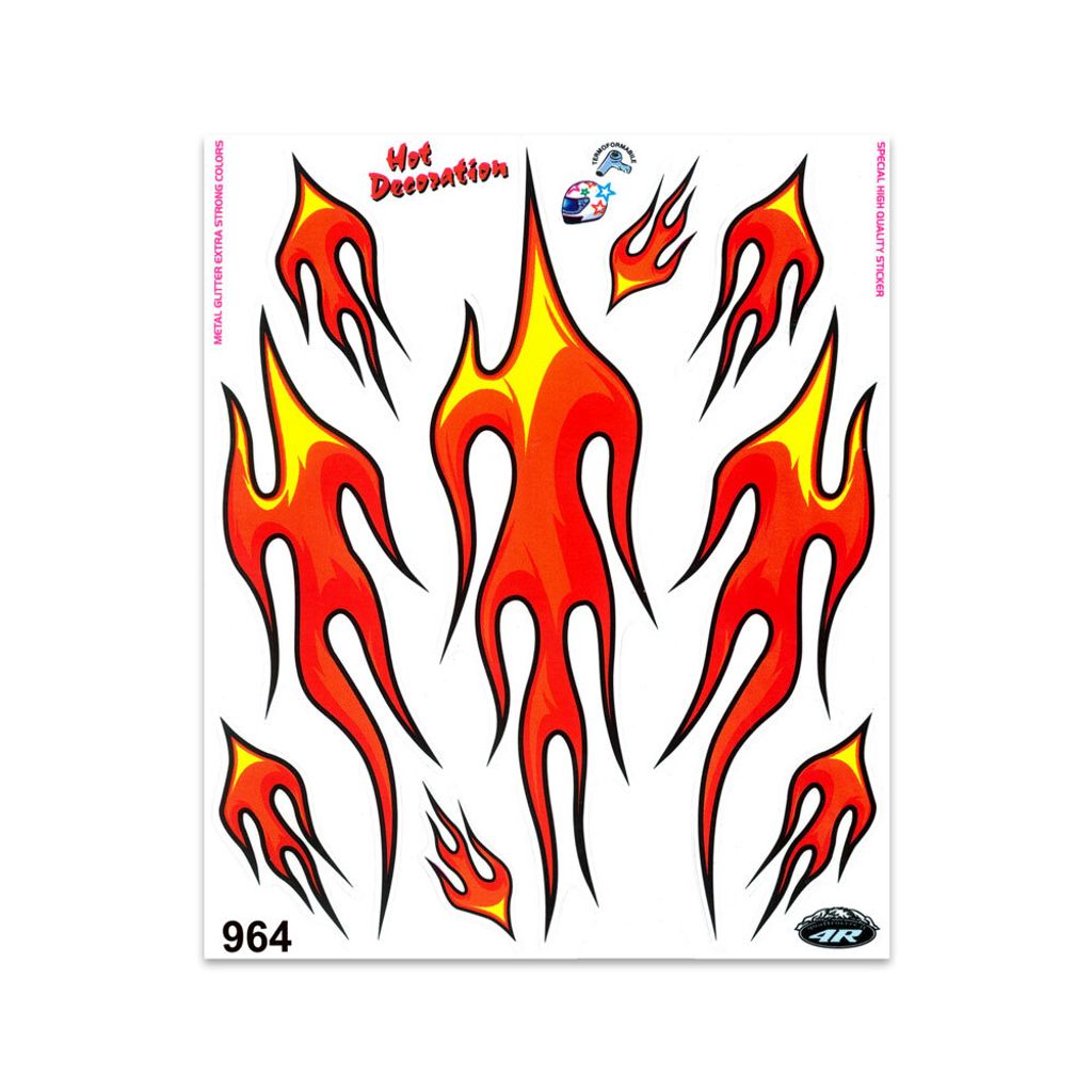 Sticker Flammen 20 x 24 cm