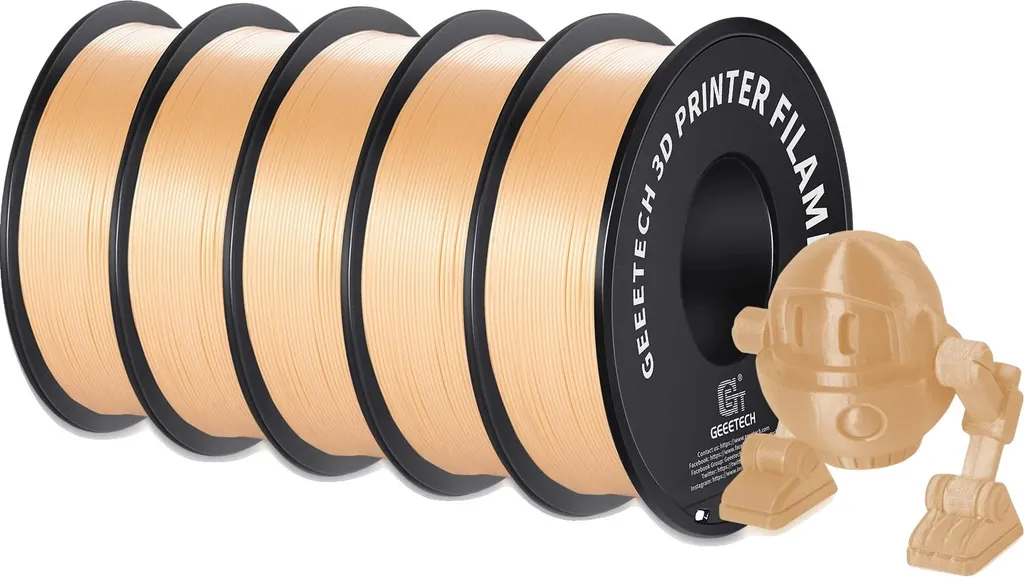Filamento PLA Oro Sabbia 1.75mm | Alta Qualità per Stampe 3D Brillanti