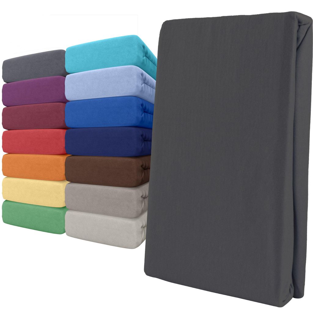 Spannbettlaken Wasserbett Jersey 180x200-200x220 cm Produktbild 