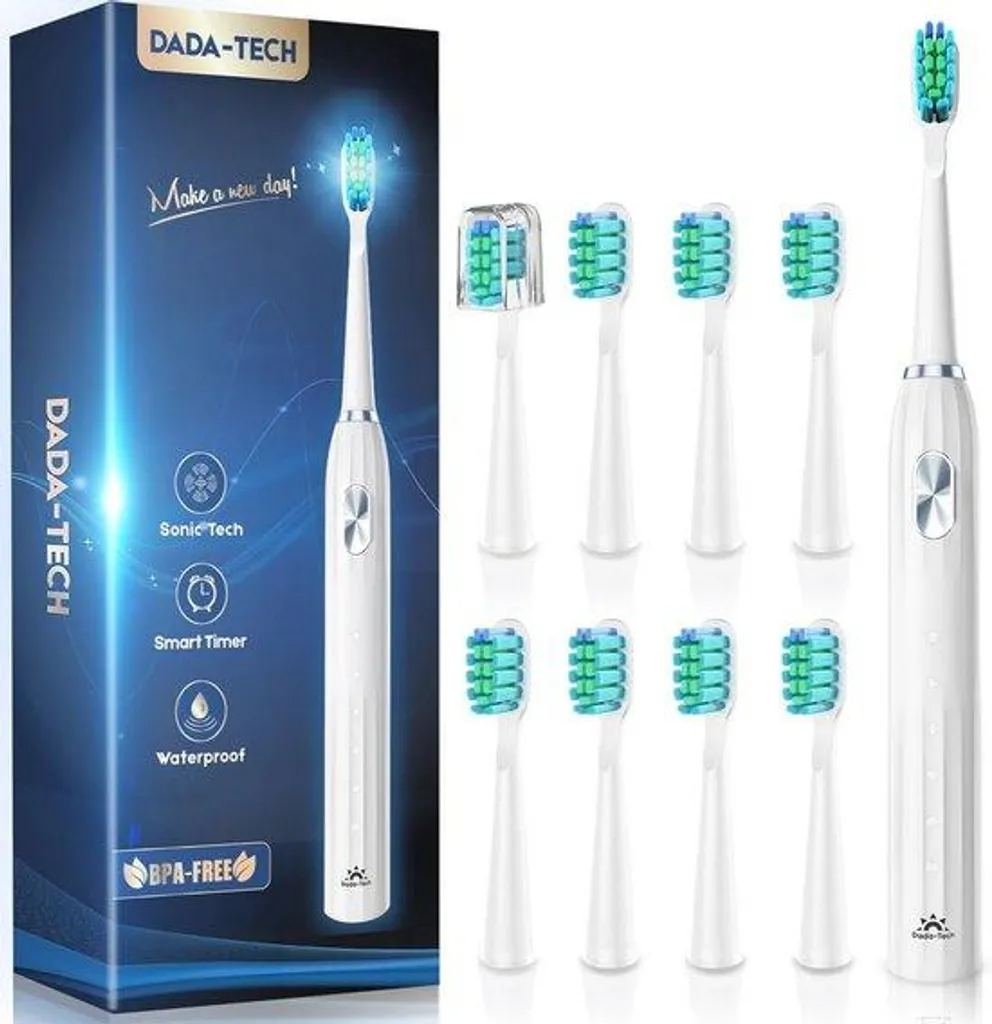 Brosse à dents électrique à ultrasons contre la plaque et les taches