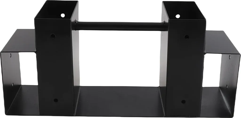 Support pour bois de chauffage extérieur en acier noir robuste 40cm - 5