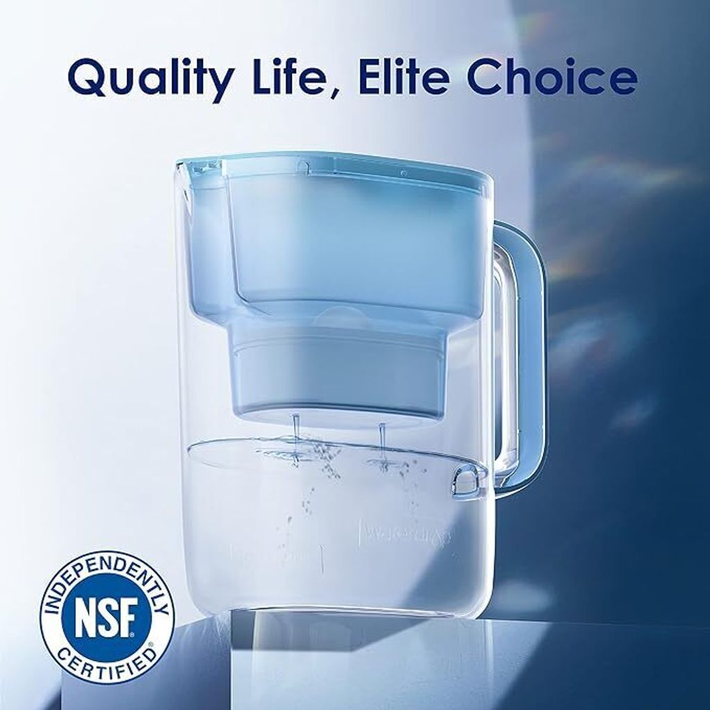 Waterdrop Carafe Filtrante En Verre De 1,5 L Avec Filtre De 3 Mois Certifie Nsf 5342372 Reduit Les Pfoaspfos Chlore Cadmium Cuivre Mercure Wd Pt 72b 84495340