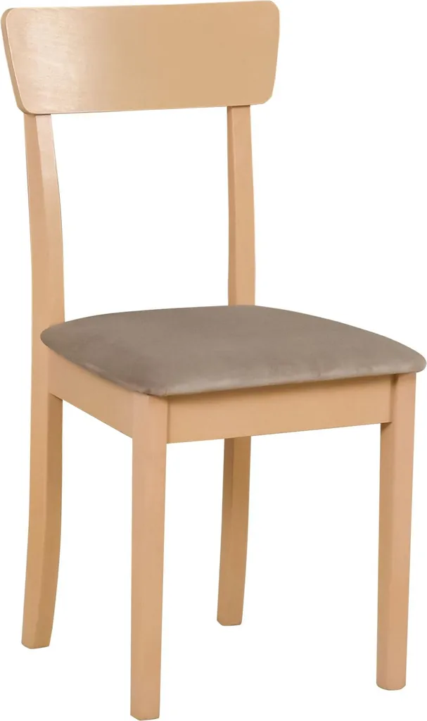 Chaise de salle à manger confortable contre le mal de dos assise beige