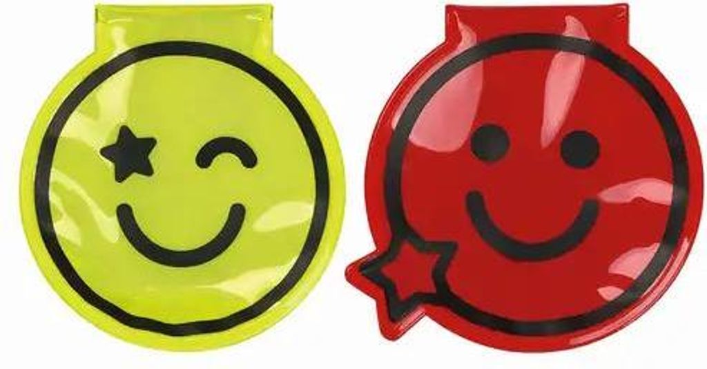 Magnet Clips mit LED Smile