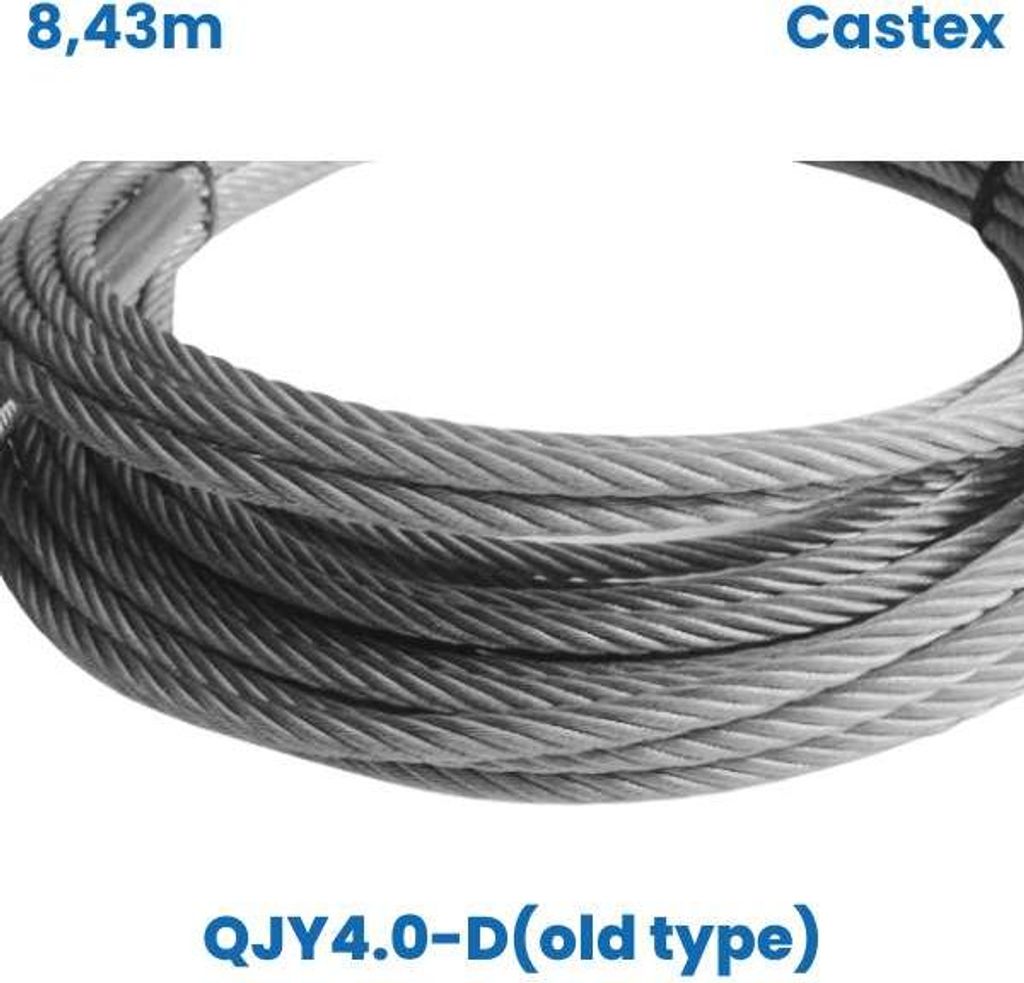 Câble en acier de rechange 8,43m pour pont élévateur Castex Image du produit 