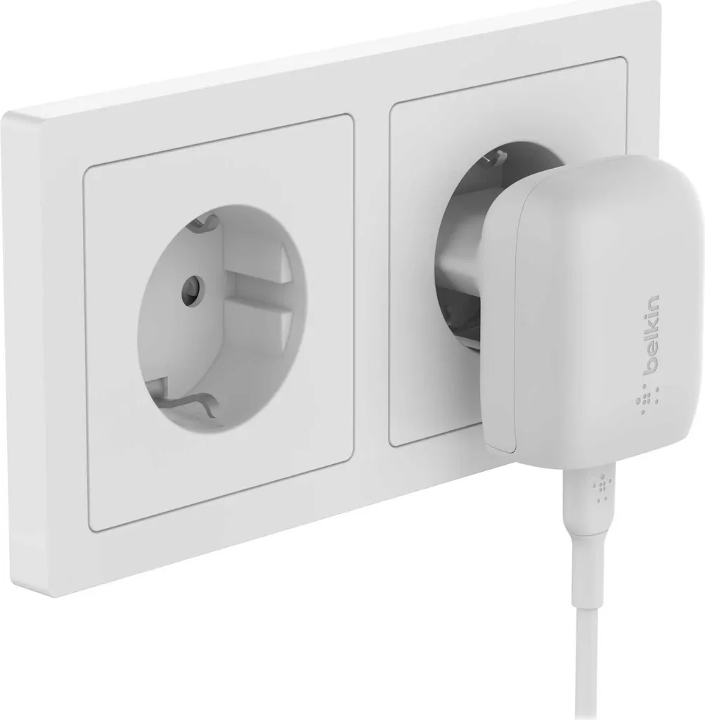 Adaptateur secteur USB-C 20W Belkin Charge Rapide iPhone et Android