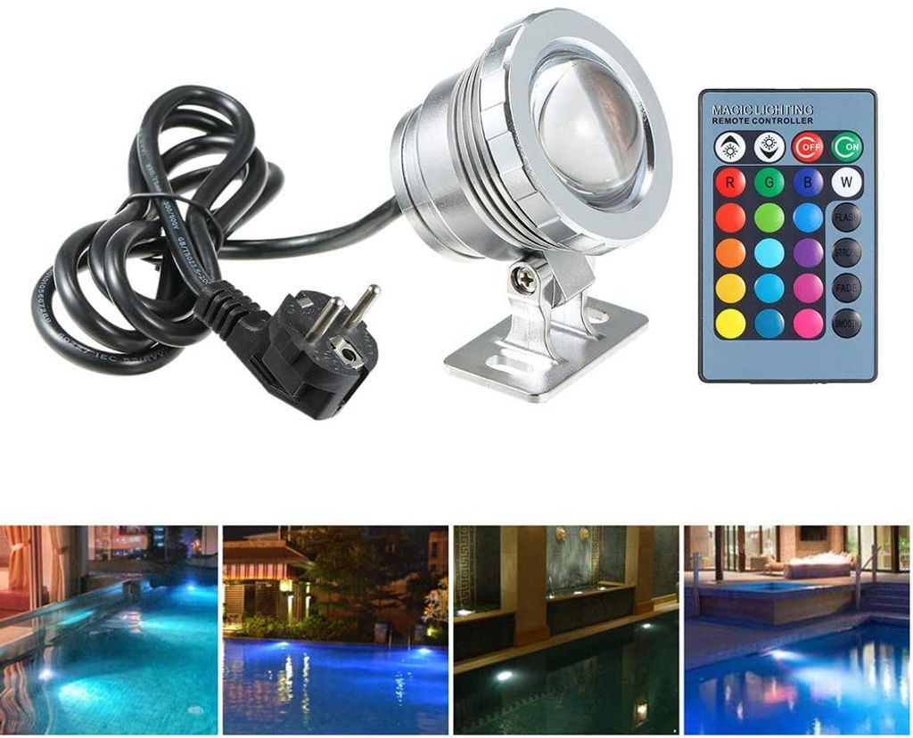 18W LED Poollicht Schwimmbad Beleuchtung Poolbeleuchtung Unterwasserlampen Neu 