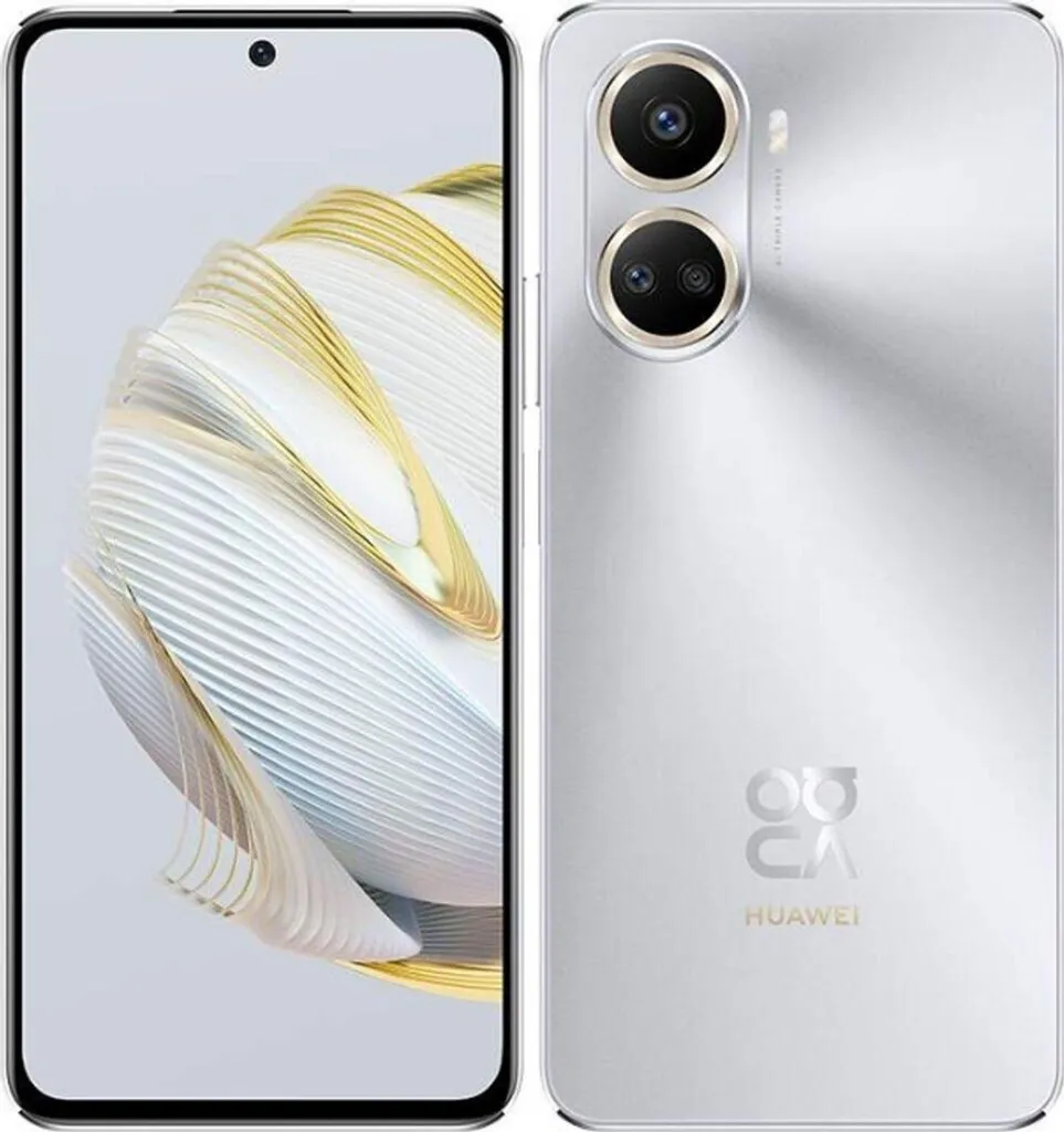 Huawei Nova 10 4G Starry Silver 128GB Design Ultra Fin et Charge Rapide