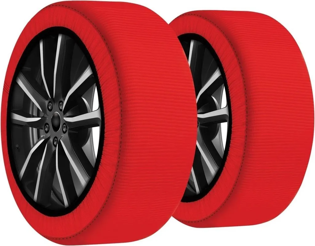 DAC | Catene da neve in tessuto - 225/55 R19 - 2 pezzi - Calze da neve - DAC Active Series 3D - Omologate - Taglia XL