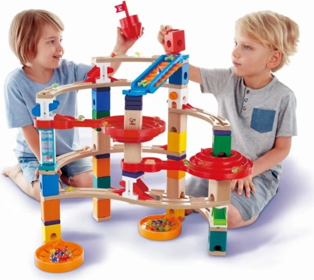 Super Château en Spirale Hape E6024 - Circuit Quadrilla Géant Multicolore