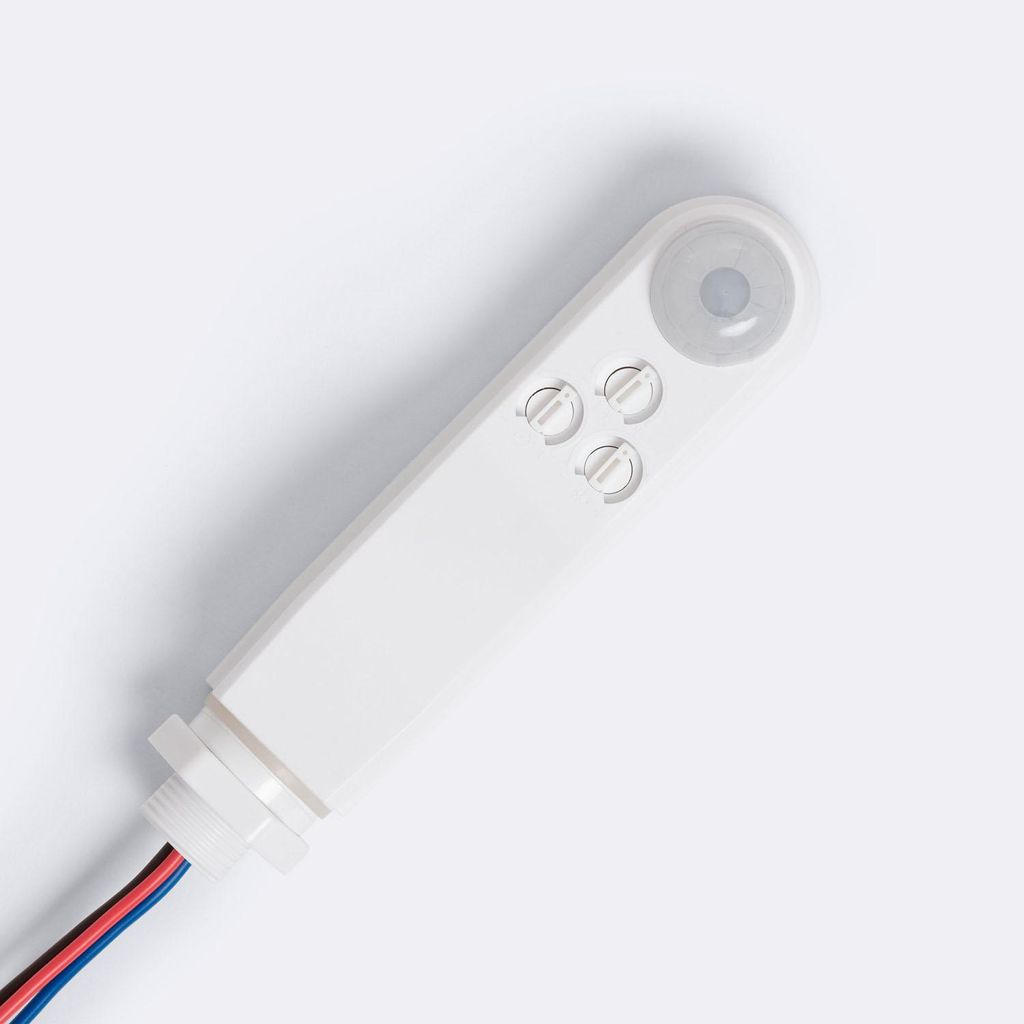 Bewegungssensor PIR mit Dämmerungssensor 360° für Oberfläche Außenbereich IP65 mit Fernbedienung Weiß