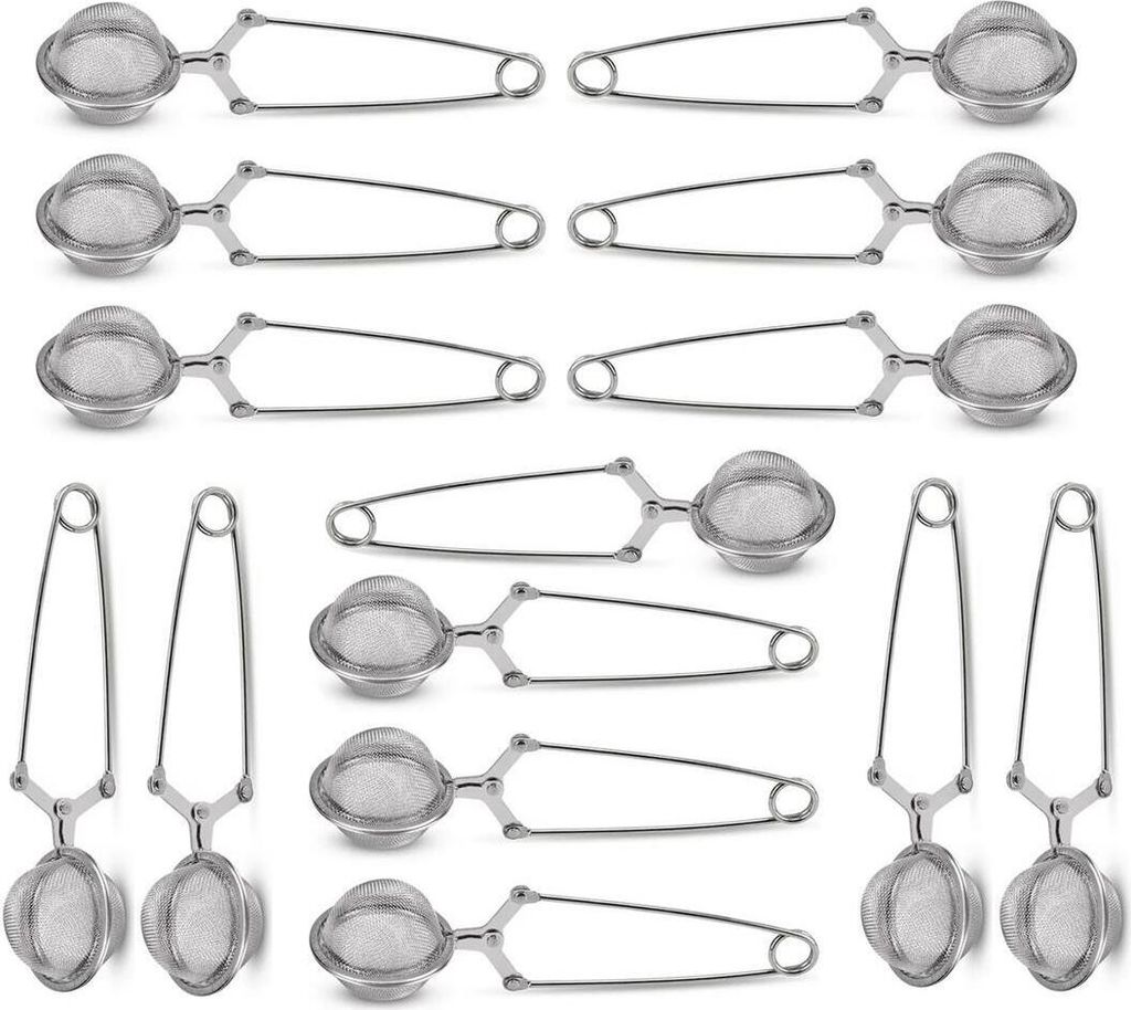 Set aus 14 Stück Teezange aus Edelstahl, 14er Pack Produktbild 