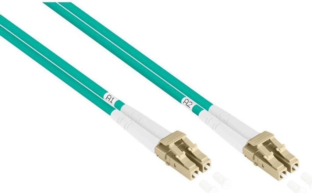 SO-33254 - Patchkabel LWL Duplex OM3 PANZERKABEL (Multimode, 50125) LCLC, LSZH, 15m