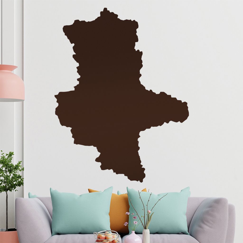 KIWISTAR Bundesland Sachsen-Anhalt - Magdeburg Bauhaus Dessau Wandtattoo in 6 Größen - Wandaufkleber Wall Sticker - Dekoration, Küche, Wohnzimme...