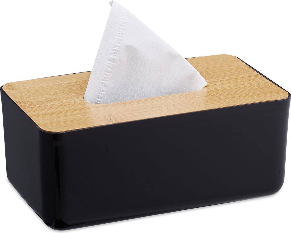 Relaxdays Contenitore per salviette cosmetiche da bagno, in Immagine del prodotto 