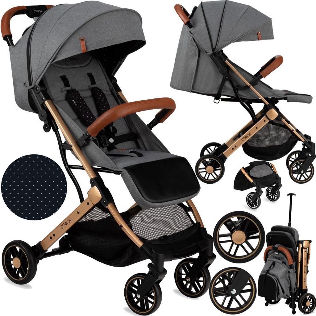 MoMi ESTELLE – Ultraleichter Baby Kompaktbuggy 7,7 kg mit Produktbild 