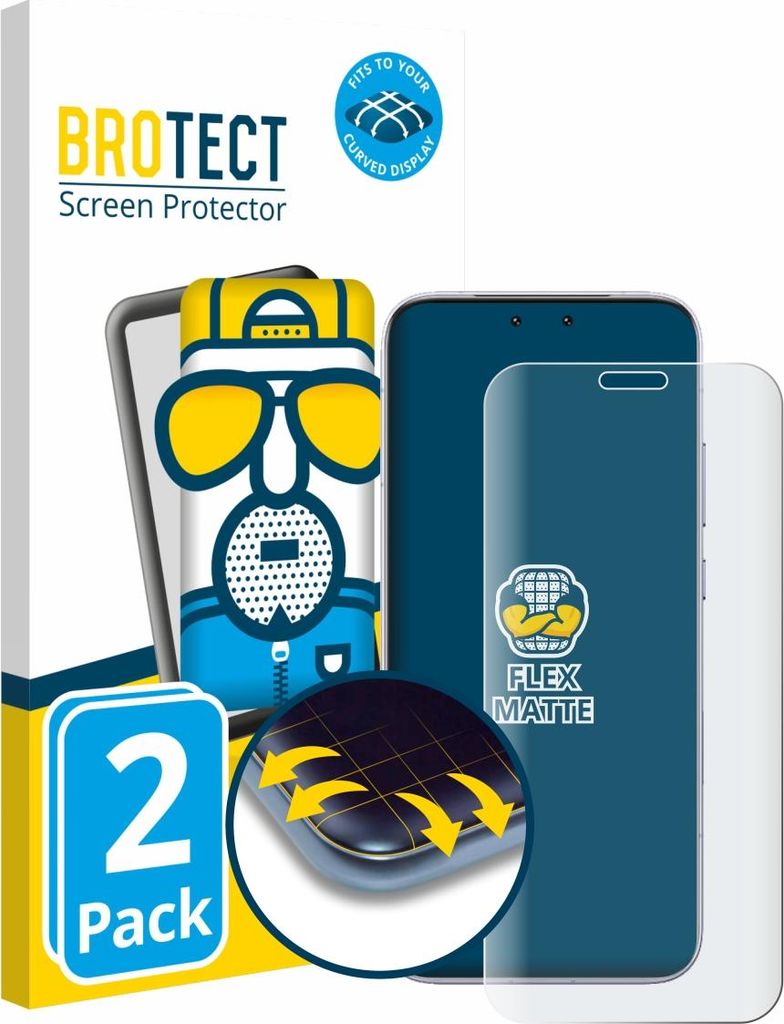 2x BROTECT Fullscreen Schutzfolie für Honor Magic 8 RSR Porsche Design Displayschutz Folie Fullcover Matt Entspiegelungsfolie