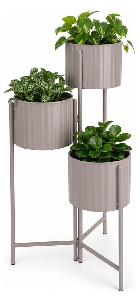 Pflanzenstander / Pflanzgefaserhohung - beige - Metall - 70 Produktbild 