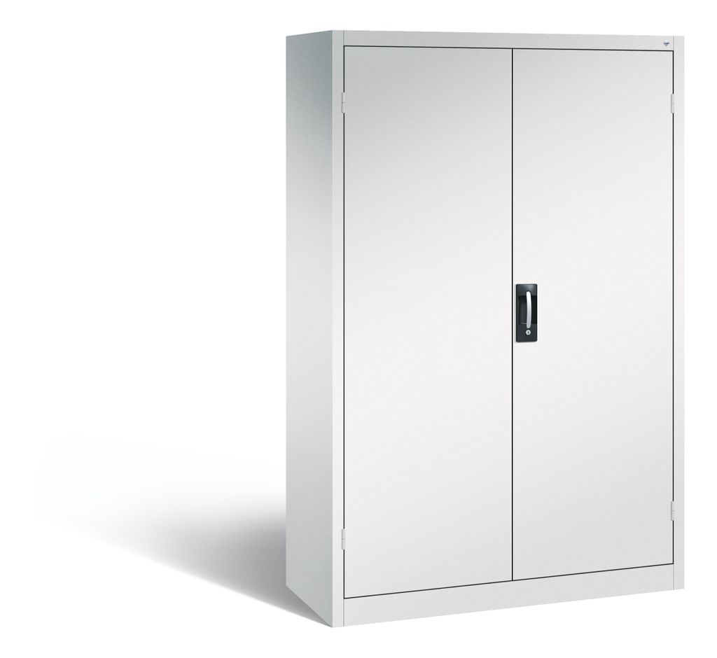 Schwerlastschrank mit unterem Schubladenblock, BxTxH 1200x500x1950 mm, RAL 7035