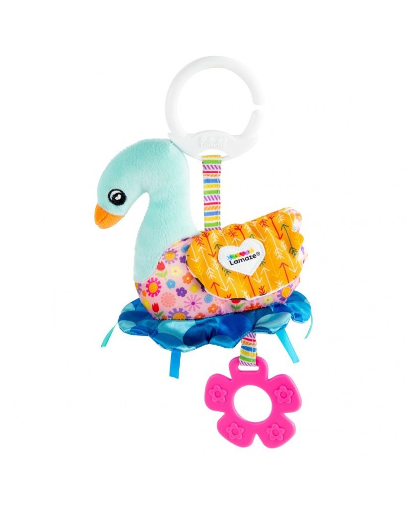 Bunter Anhänger Schwan mit Beißring Lamaze TOMY