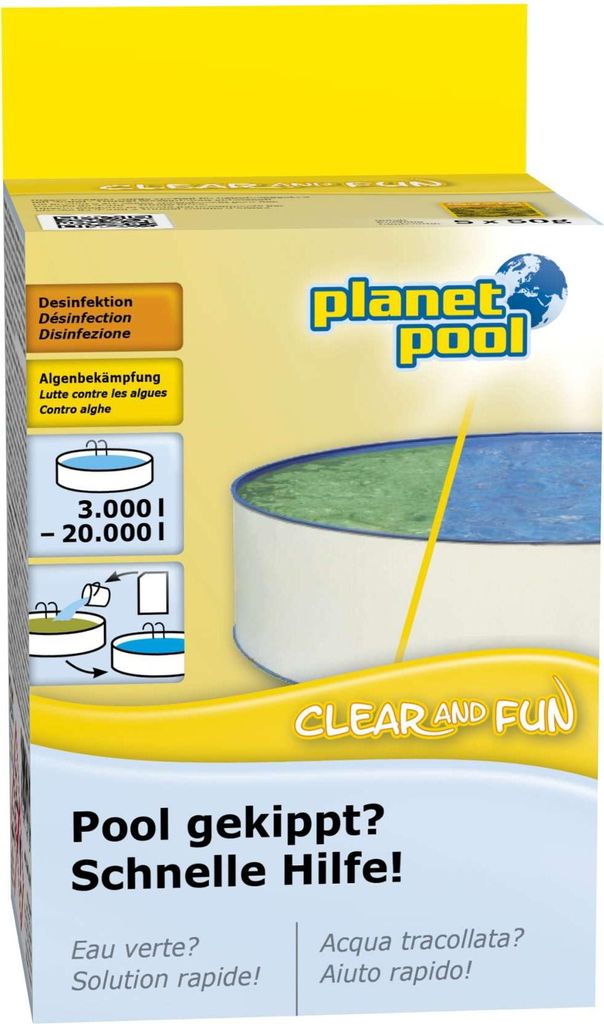Planet Pool Clear & Fun 5x50 g - Komplettpflege für klares Produktbild 