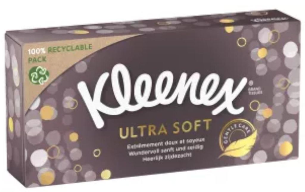 Kleenex Ultra Soft Taschentücher, 3-lagig, 64 Stück Produktbild 