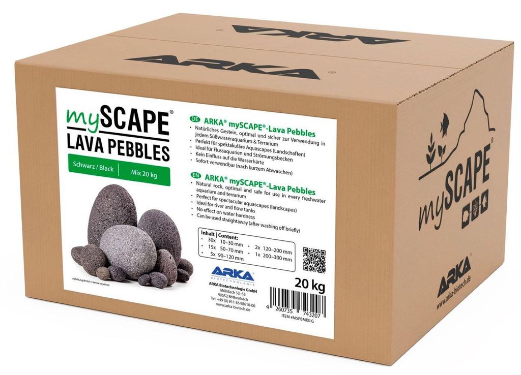 myScape-Rocks Lava Pebbles Kieselsteine Mix 20kg