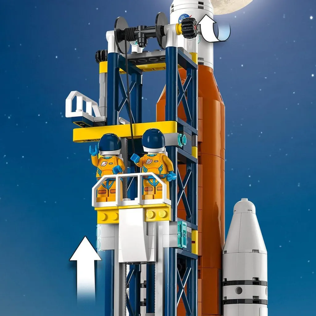 Jeu de construction centre spatial LEGO 60351 avec fusée et figurines - 18