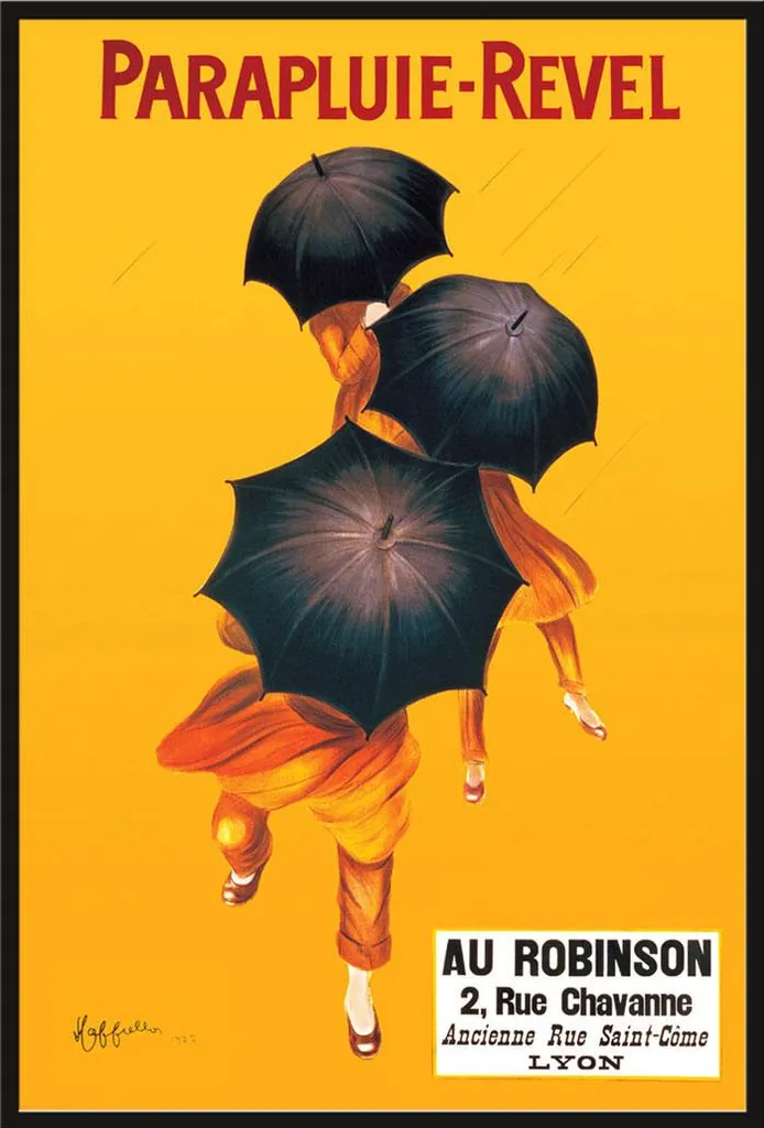 Cadre Shinsuke® Maxi Noir et Affiche Parapluie-Revel Vitre Acrylique