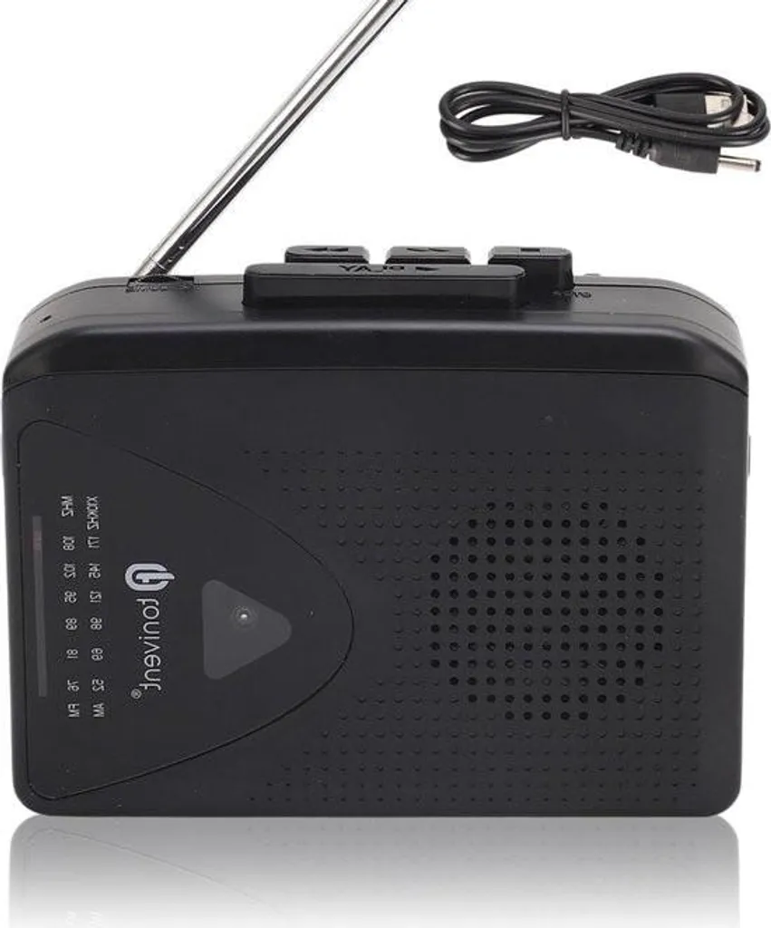 Walkman Moderno Trasparente Bluetooth 5.0 - Radio AM/FM e Cuffie Jack