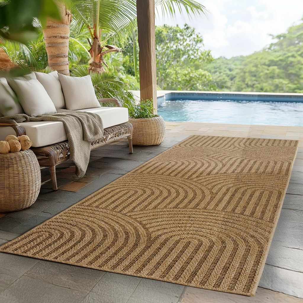 Ayyildiz | Tapis d'extérieur Timber - 80 cm x 150 cm - Image du produit 
