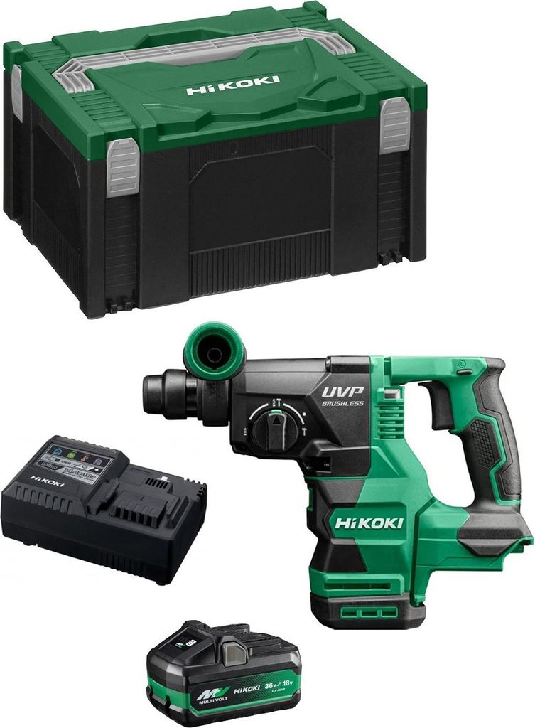 Bohrhammer HIKOKI DH3628DAB1X (1 x 4,0Ah/8,0Ah + UC18YSL3 + Koffer HSC III)