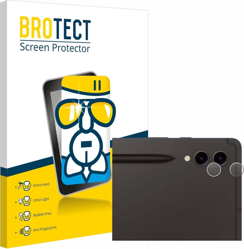 BROTECT Schutzglas für Samsung Galaxy Tab S9 Ultra 5G (NUR Kameraschutz) Schutzfolie Panzer Folie Glas Display Schutz klar