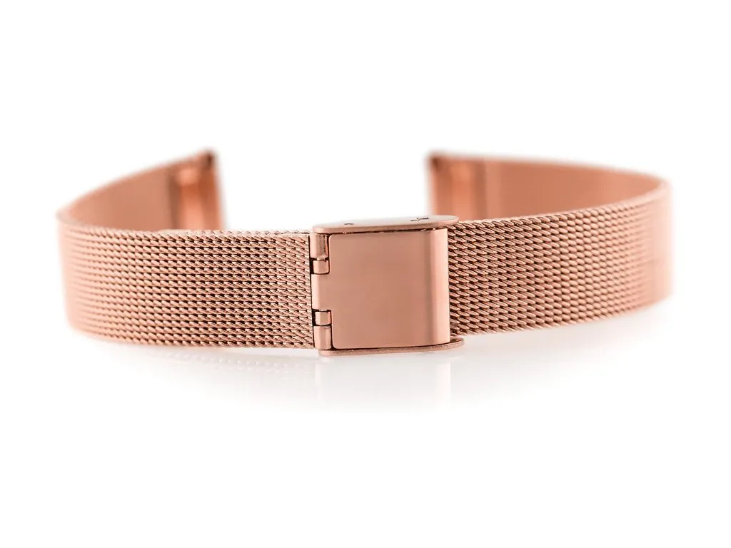 Bracelet de montre maille milanaise 12mm RoseGuld HQ Mesh série 301RG