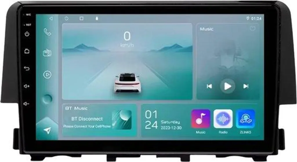 Autoradio CarPlay pour Honda Civic 10 (2016-2018) Bluetooth 1Go+32Go
