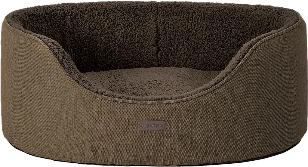 Lit pour chien anti-stress avec rebord haut - Panier lavable 73x60x27cm