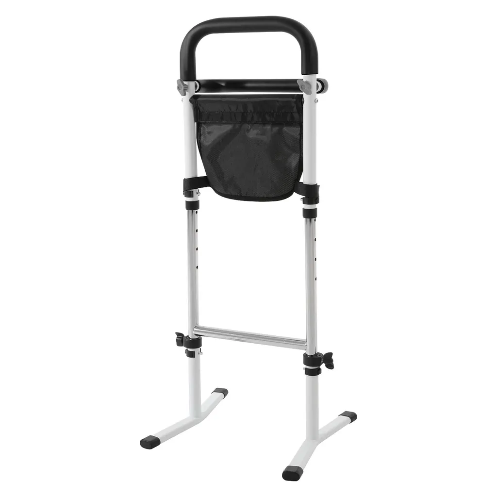 Barre d'appui de lit réglable avec rangement aide au lever 75 kg max