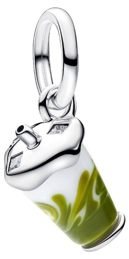Pandora Charm-Anhänger Iced Matcha Latte Murano-Glas Silber Produktbild 