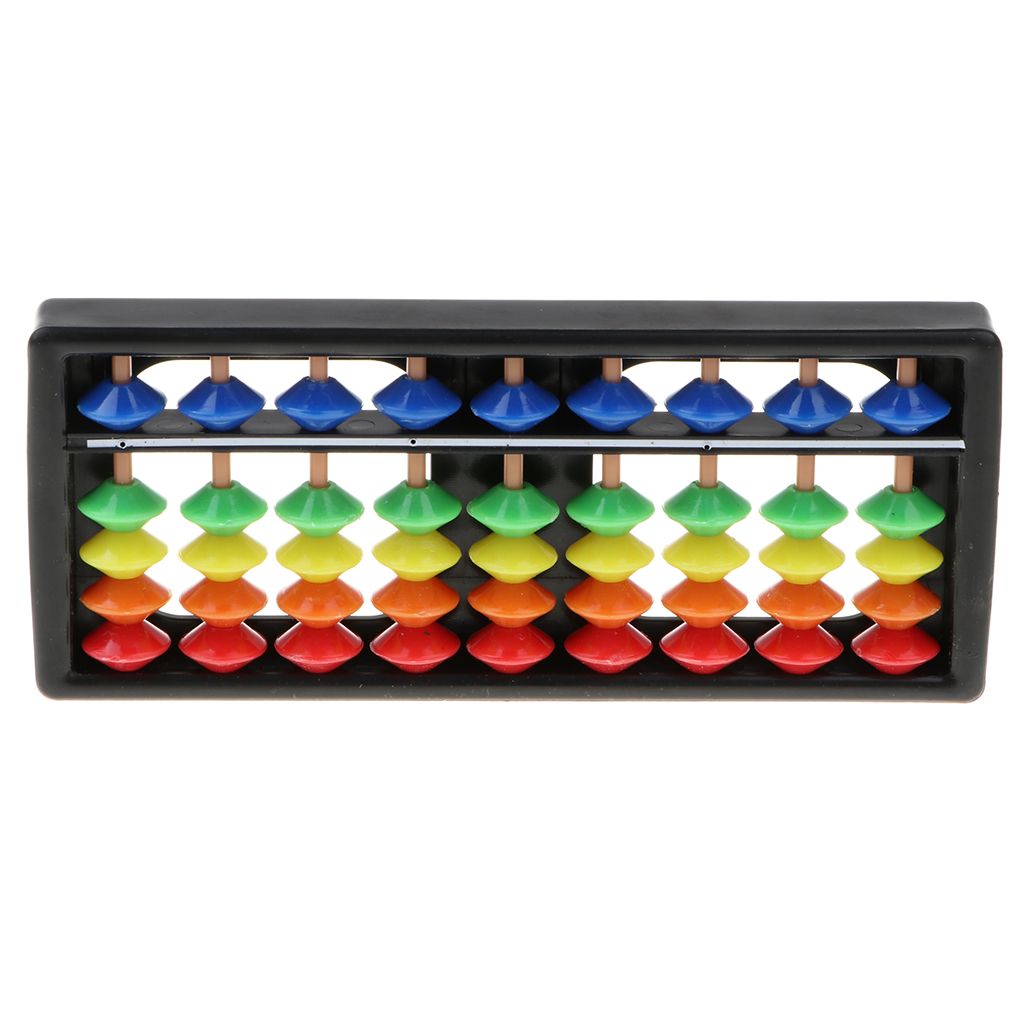 für Kinder Lernspielzeug DE 5-farbige Mathematik Abacus 7-Spalen Kunststoff 
