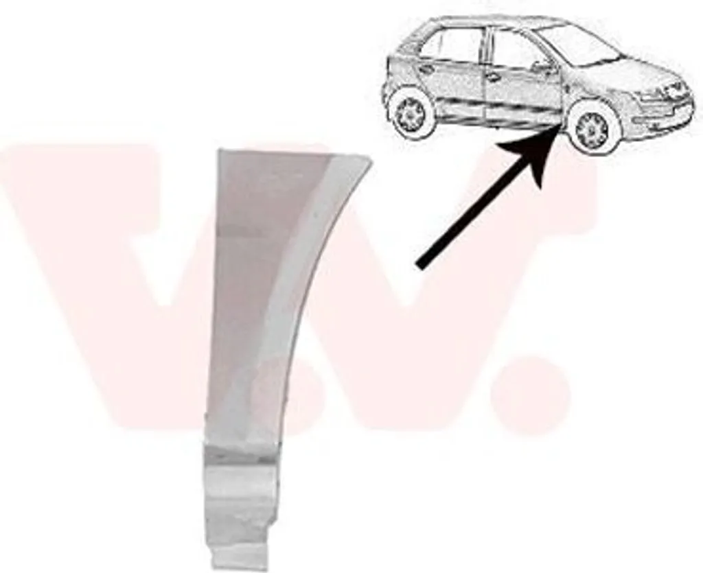 Aile avant droite VAN Wezel 7625156 pour Skoda - Pièce de carrosserie