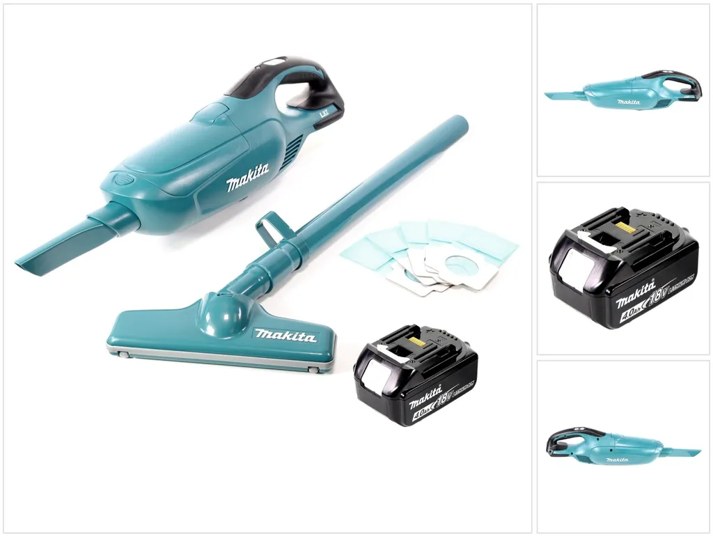 Aspiratore a batteria Makita DCL 182 M1 18 V + 1x batteria 4,0 Ah - senza caricabatteria