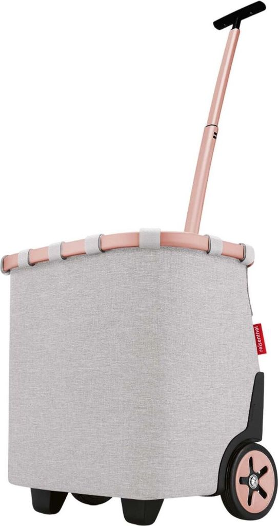 reisenthel carrycruiser, Einkaufsroller, Einkaufswagen, Trolley, Einkaufstrolley, Polyestergewebe, Frame Twist Sky Rose, 40 L, OE1036