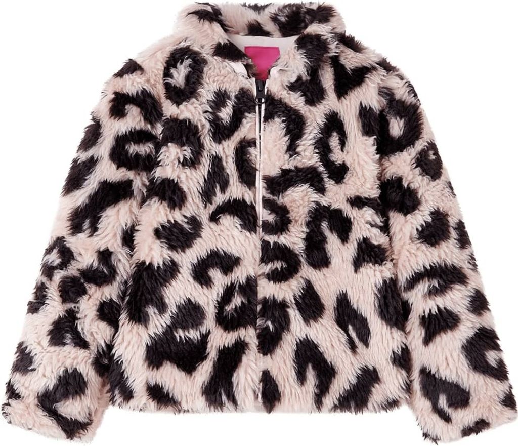 Kindermantel Kunstpelz Hellrosa 104