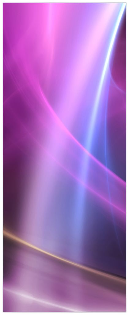 Wallario Premium Glasbild, freischwebende Optik, kräftige Farben, Größe 80 x 32 cm Motiv Abstraktes Muster in violett lila pink schwarz