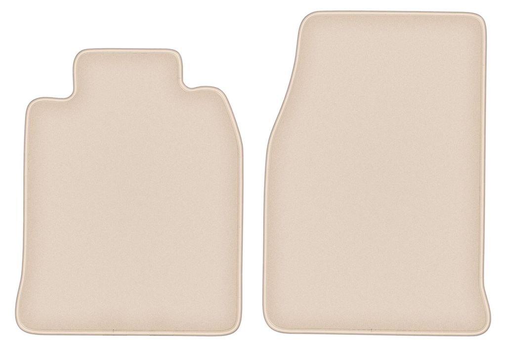DURBAN Beige Velours-Fußmatten vorne für Porsche 944 Coupé (1976-1988)